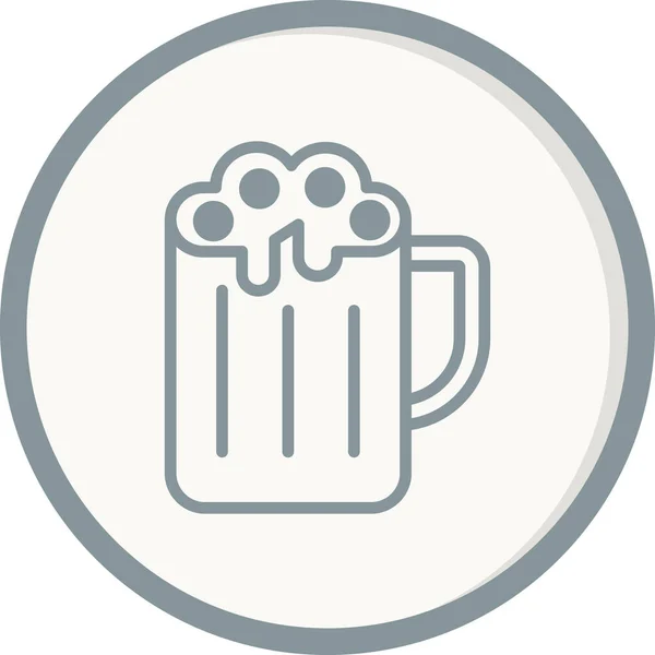 Vector Illustratie Van Bier Icoon — Stockvector