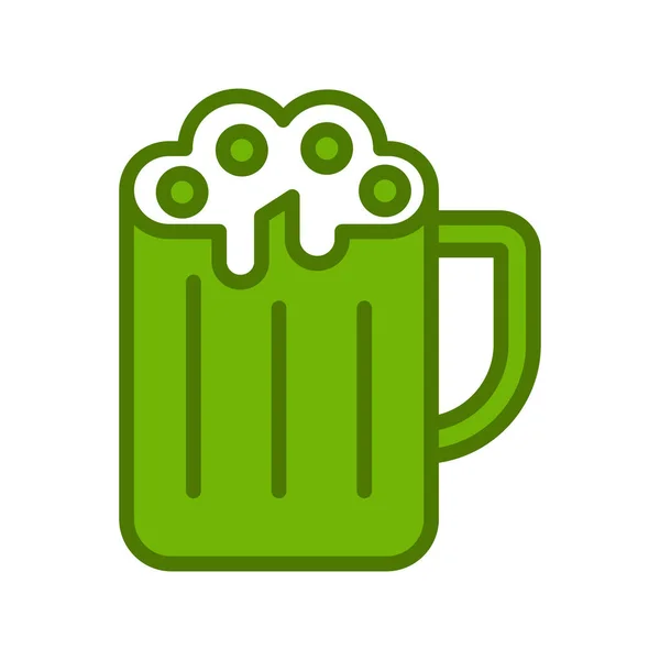 Απλό Εικονίδιο Μπύρας Διανυσματική Απεικόνιση — Διανυσματικό Αρχείο