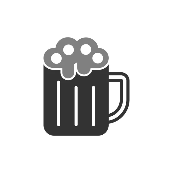 Bier Einfaches Symbol Vektorillustration — Stockvektor