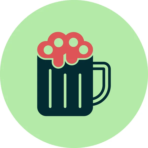 Beer Simple Icon Vector Illustration — Stock Vector