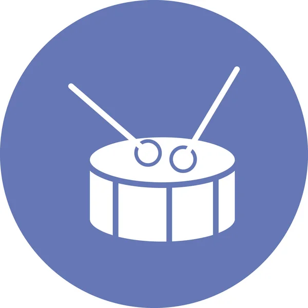 Drum Icon Vector Illustration — Stock Vector