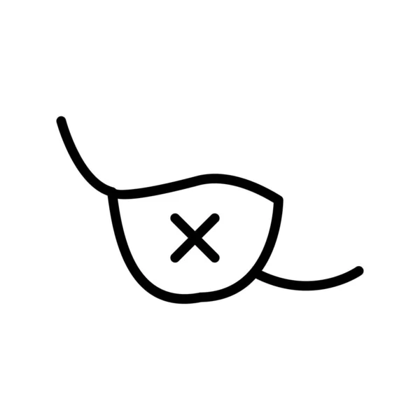 Augenklappe Einfaches Symbol Vektorillustration — Stockvektor