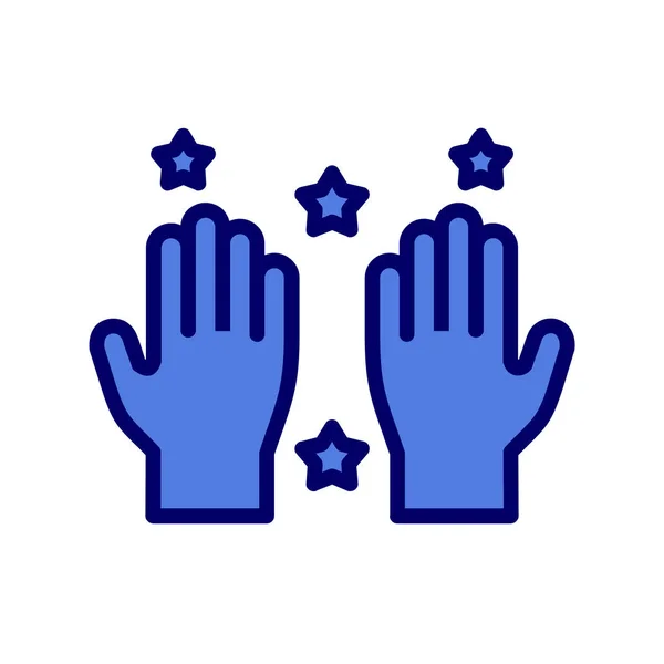 Vector Illustration Modern Clean Hands Icon — Stock Vector