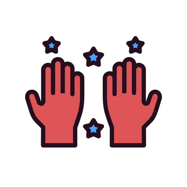 Vector Illustration Modern Clean Hands Icon — Stock Vector