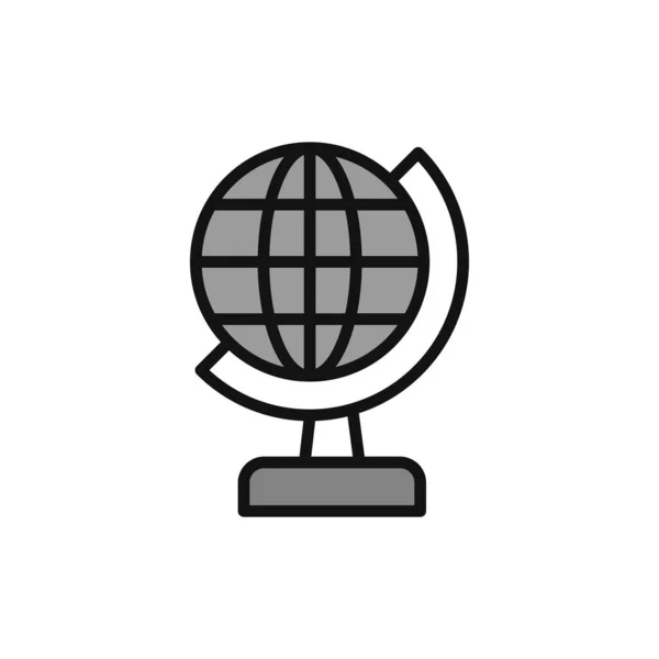 Globen Linje Ikon Vektor Illustration — Stock vektor
