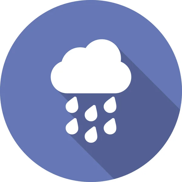 Rain Cloud Icon Vector Illustration Design — Image vectorielle