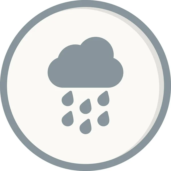 Rain Cloud Icon Vector Illustration Design — Image vectorielle