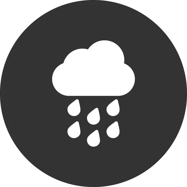 雨雲アイコンベクトルイラストデザイン — ストックベクタ