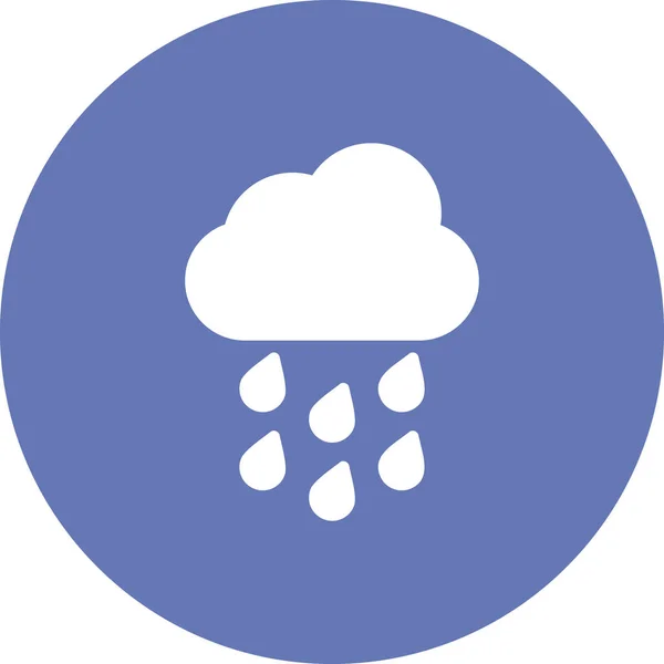 Rain Cloud Icon Vector Illustration Design — Image vectorielle