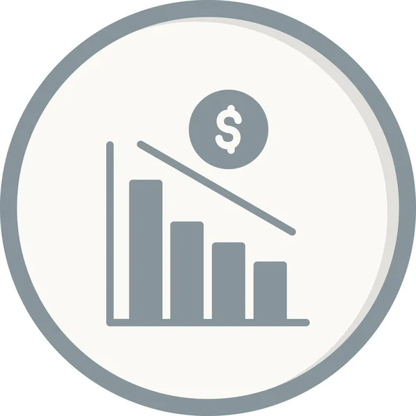 Money Growth Concept Simple Icon Vector Illustration — Stock Vector