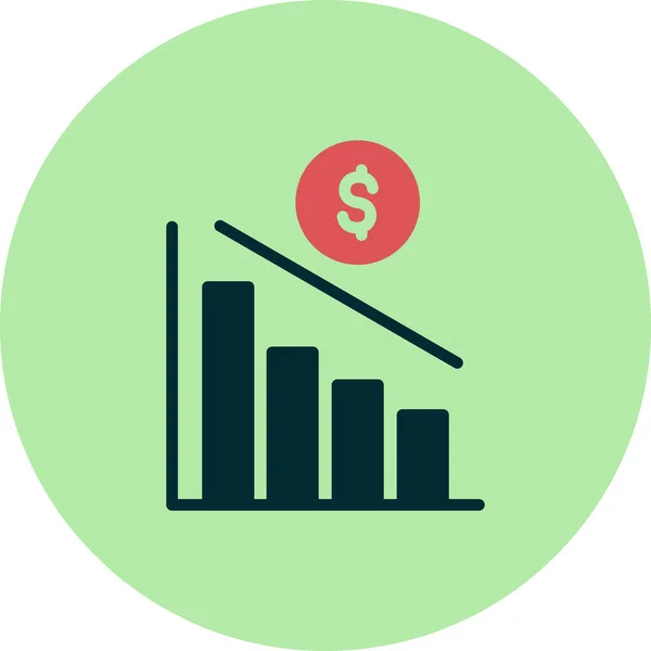 Money Growth Concept Simple Icon Vector Illustration — Stock Vector