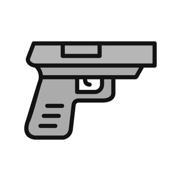 Ilustração Vetorial Ícone Arma — Vetor de Stock