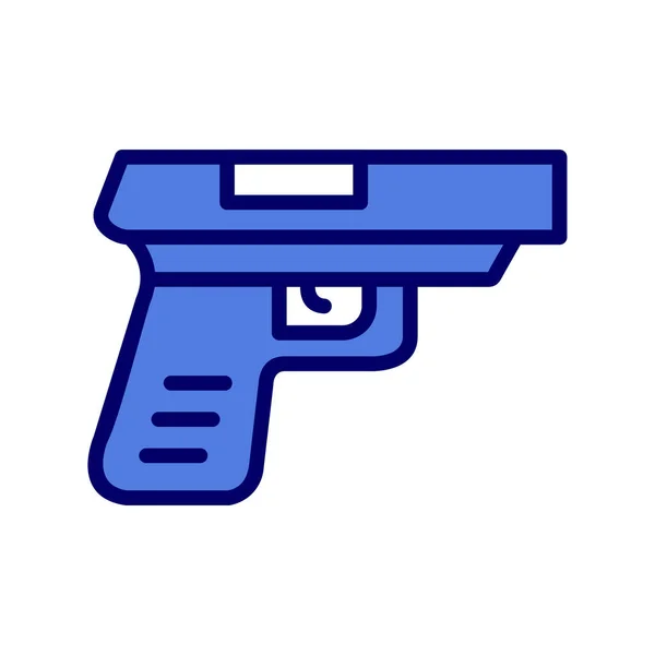 Wektor Ilustracja Ikony Pistoletu — Wektor stockowy