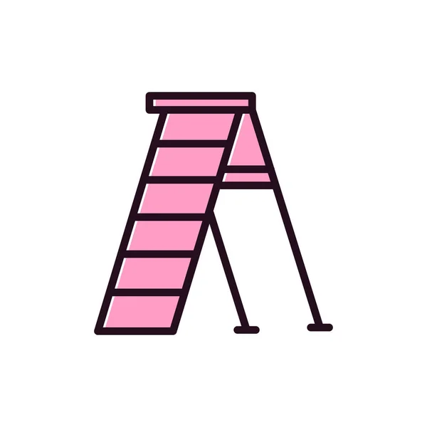 Ladder Icon Flat Design Vector — Stock Vector