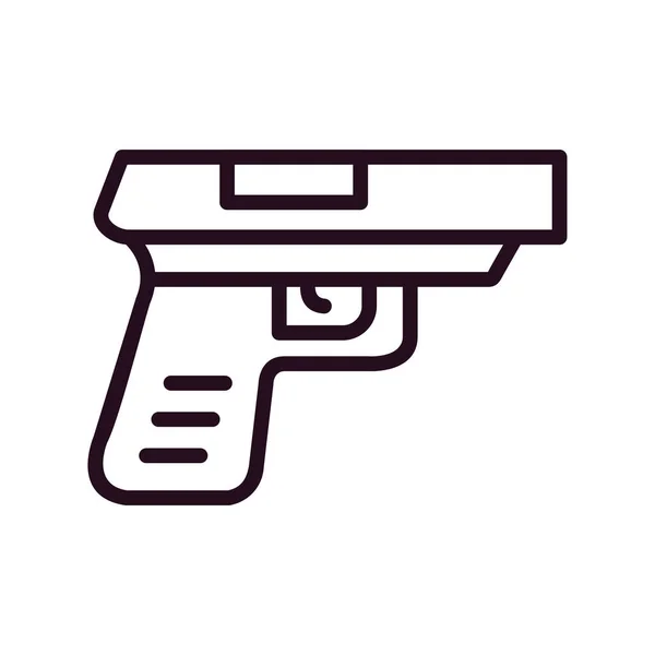 Illustrazione Vettoriale Icona Della Pistola — Vettoriale Stock