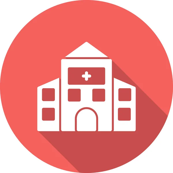 Νοσοκομείο Εικονίδιο Κτίριο Διανυσματική Απεικόνιση — Διανυσματικό Αρχείο