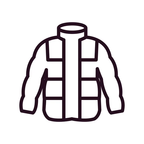 Chaqueta Icono Vector Ilustración — Archivo Imágenes Vectoriales