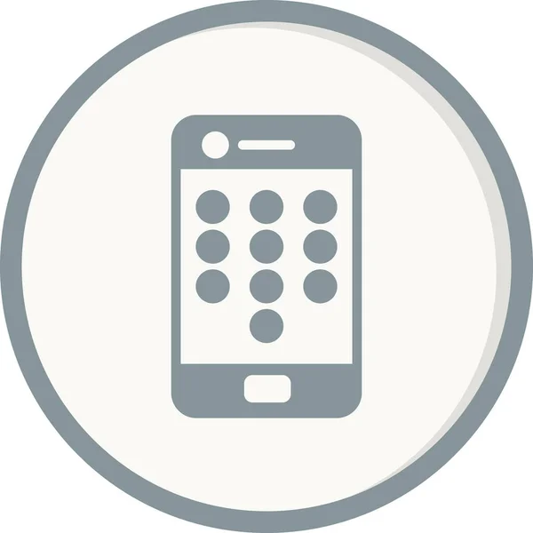 Smartphone Con Mobile Pattern Lock Icono Vector Ilustración Diseño — Vector de stock