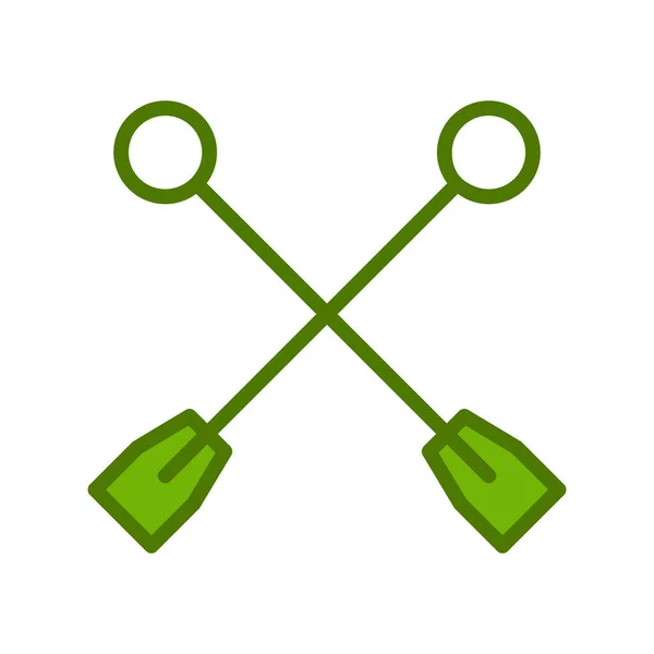 Paddles Icon Vector Illustration — Image vectorielle