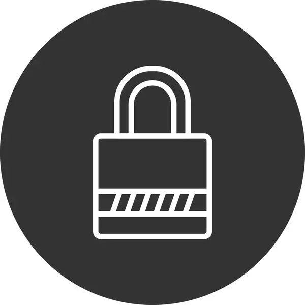 Padlock Icon Vector Illustration — Stock Vector