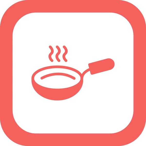 Frying Pan Icon Vector Illustration Design — Stock Vector