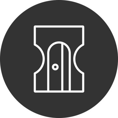 kalemtıraş simge vektör çizim