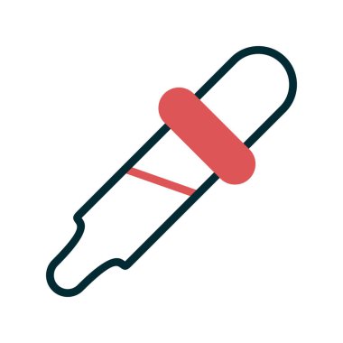 Pipette modern simgesinin vektör illüstrasyonu