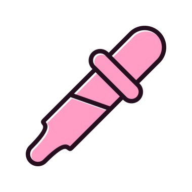 Pipette modern simgesinin vektör illüstrasyonu