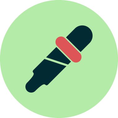 Pipette modern simgesinin vektör illüstrasyonu