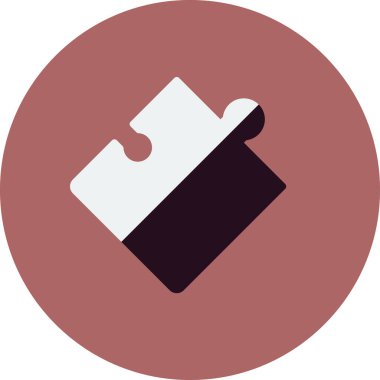 Bulmaca vektör simgesi. ince çizgi tasarımı.