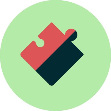 Bulmaca vektör simgesi. ince çizgi tasarımı.