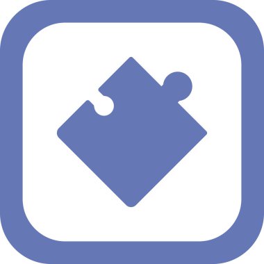 Bulmaca vektör simgesi. ince çizgi tasarımı.