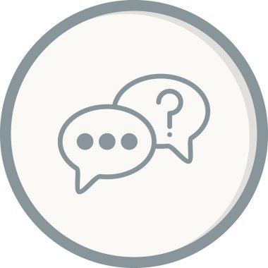 Konuş. Web simgesi vektör illüstrasyonu