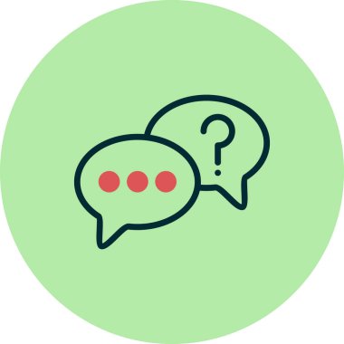 Konuş. Web simgesi vektör illüstrasyonu