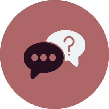 Konuş. Web simgesi vektör illüstrasyonu