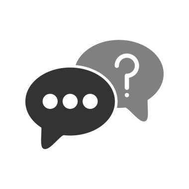 Konuş. Web simgesi vektör illüstrasyonu