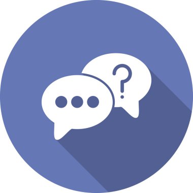 Konuş. Web simgesi vektör illüstrasyonu