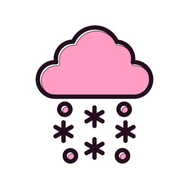 Soyut kar simgesi vektör çizimi