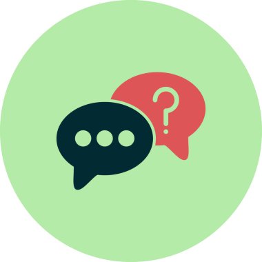 Konuş. Web simgesi vektör illüstrasyonu