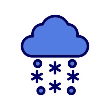 Soyut kar simgesi vektör çizimi