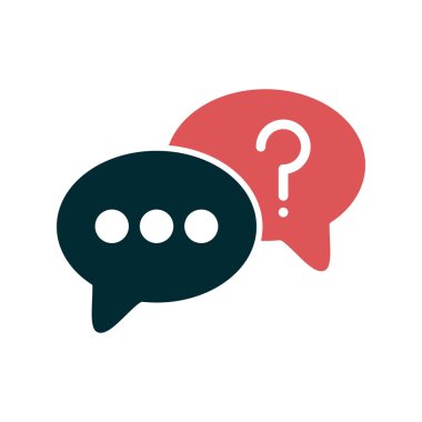 Konuş. Web simgesi vektör illüstrasyonu