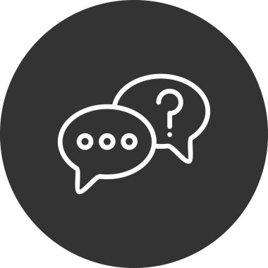 Konuş. Web simgesi vektör illüstrasyonu