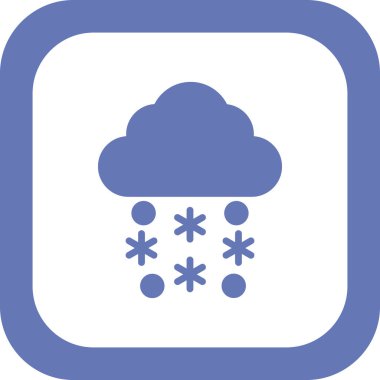 Soyut kar simgesi vektör çizimi