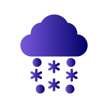 Soyut kar simgesi vektör çizimi