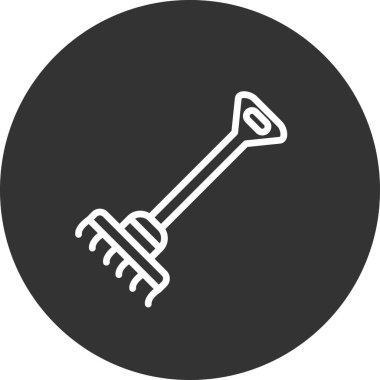  tırmık vektör çizimi, simge ögesi biçimi 