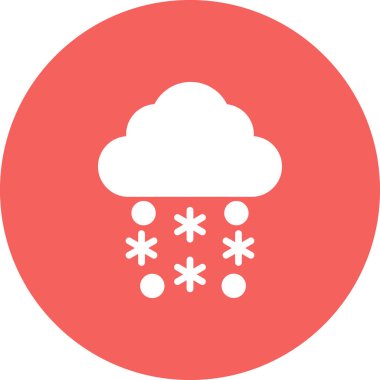 Soyut kar simgesi vektör çizimi