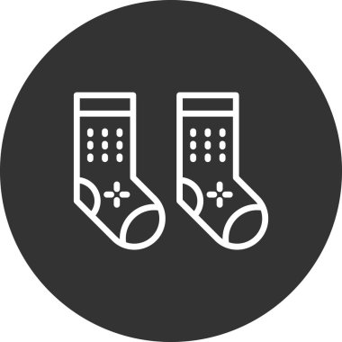 Çorap ikonu tasarımı. vektör illüstrasyonu.