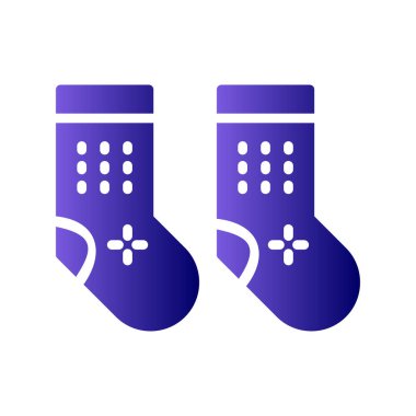 Çorap simgesi, vektör illüstrasyonu 