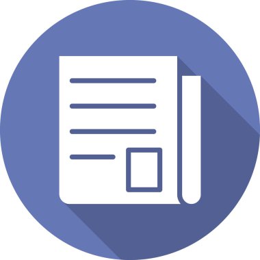 Kişisel ve ticari kullanım için gazete illüstrasyon simgesi