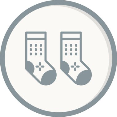 Çorap simgesi, vektör illüstrasyonu 